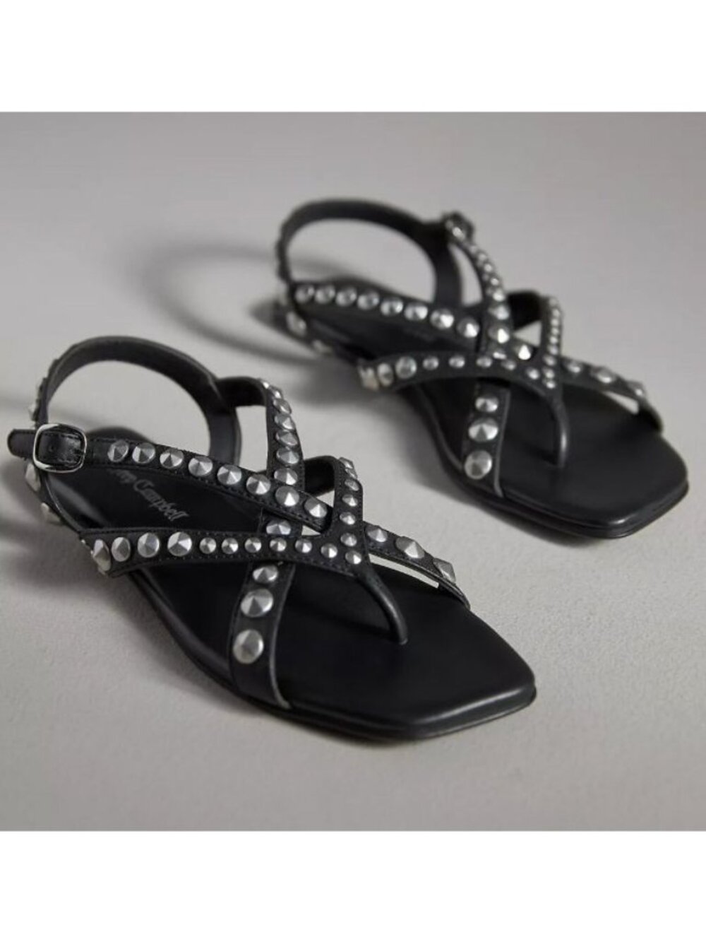 NEW Jeffrey Campbell Xanthe Studded Black Sandals Size US 9 EU 40 $130 [jb]